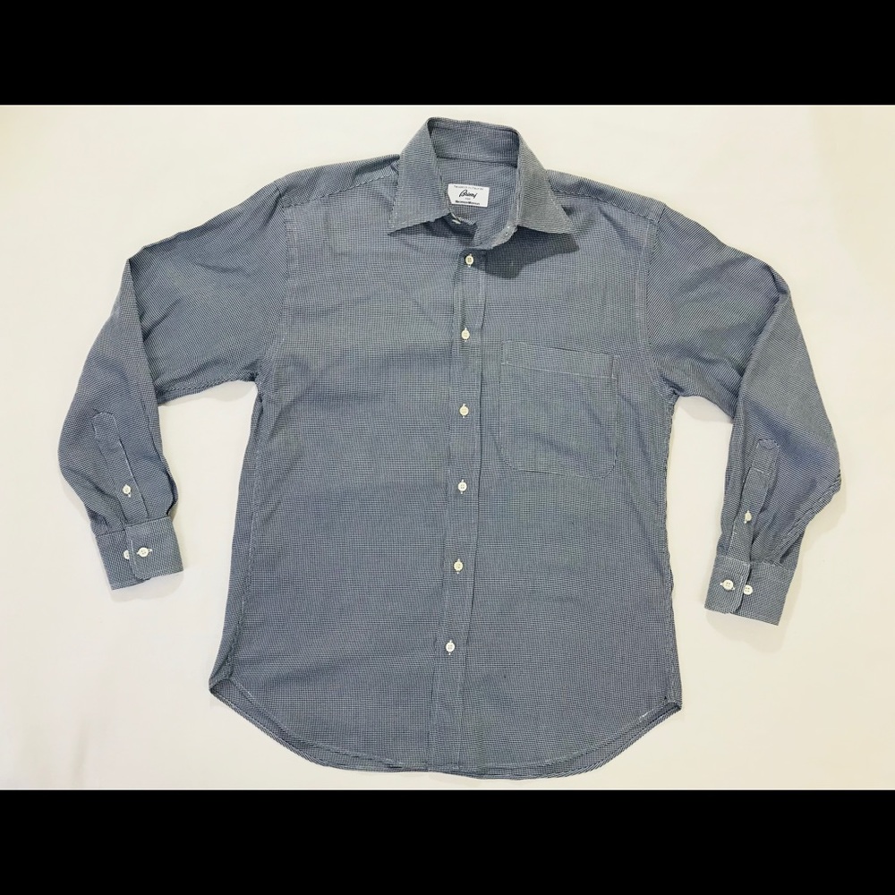 BRIONI for NEIMAN MARCUS Blue Cotton Dress Shirt